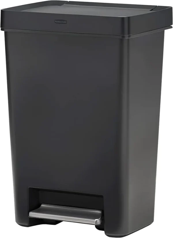 Rubbermaid Premier Series II Step-on Trash Can for Home and Kitchen