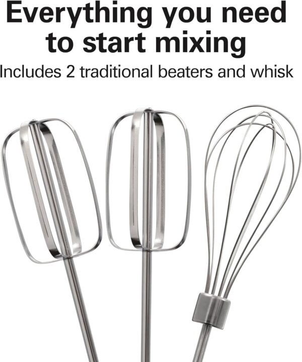 Hamilton Beach 6-Speed Electric Hand Mixer with Whisk - Image 3