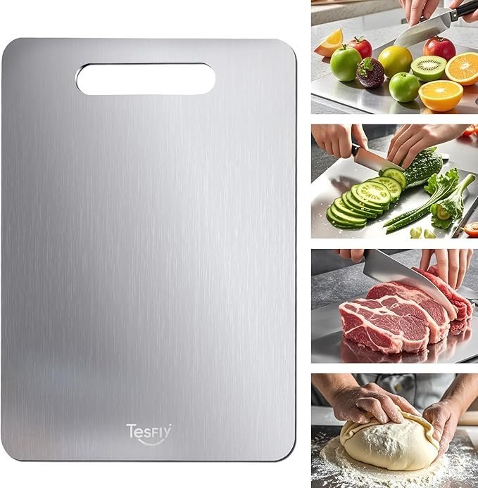 New Titanium Cutting Board - 100% Pure Titanium Cutting Board