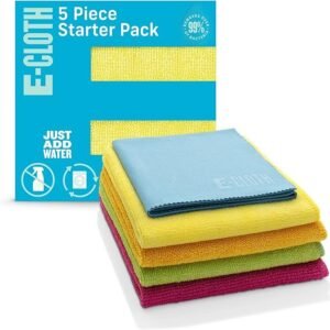 E-Cloth Starter Pack, Premium Microfiber Cleaning Cloths