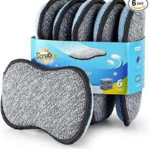 Multi-Purpose Sponges Kitchen by Scrub-it - Non-Scratch Microfiber sponges