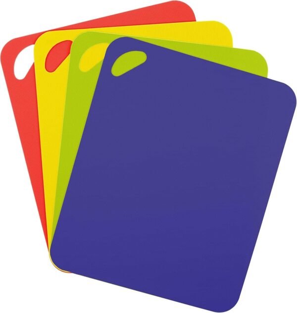 Dexas Heavy Duty Grippmat Flexible Cutting Board Set of Four, 11.5 x 14 inches