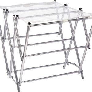 Collapsible Expandable Metal Clothes Drying Rack