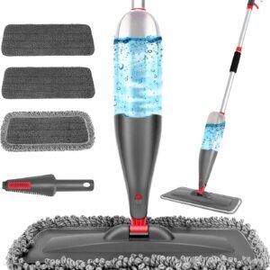 Spray Mop for Floor Cleaning with 3pcs Washable Pads